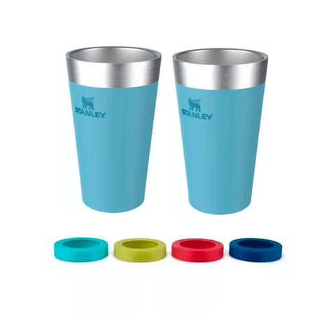 Combo Vaso Celeste x 2 + Posa Vaso