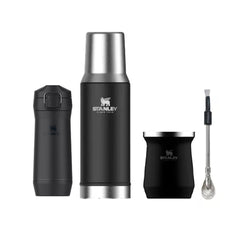 Combo Termo Stanley Mate System 800 Ml Con Yerbera Mate Y Bombilla