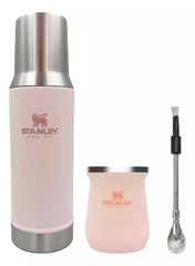 Combo Termo Stanley Mate System 800 Ml Con Mate Y Bombilla