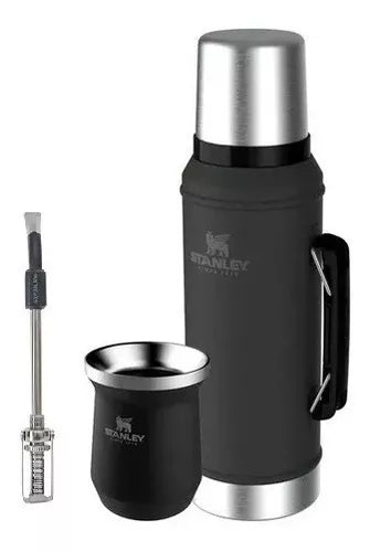 Set Termo Stanley 940 Con Mate Stanley Y Bombilla Spring