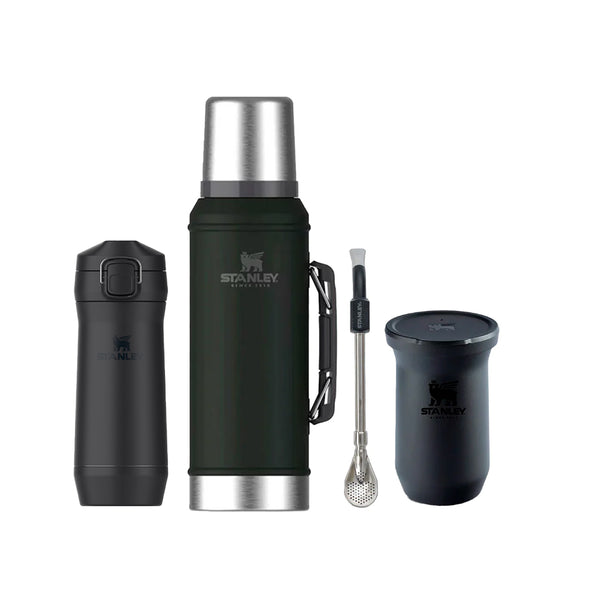 Kit Termo Stanley 940 Yerbera Mate 200 ml Y Bombilla Spoon