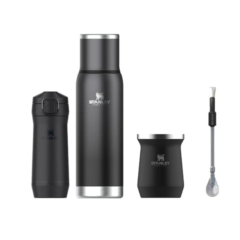 Set Matero Termo Stanley Adventure To Go 1L Yerbera Mate Y Bombilla Spoon