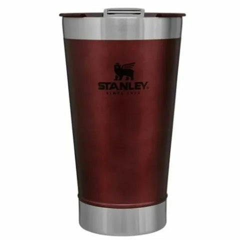 Vaso P/cerveza Stanley Con Destapador 470ml Promoción Verano Color Wine/Bordó Beer Pint Con Tapa